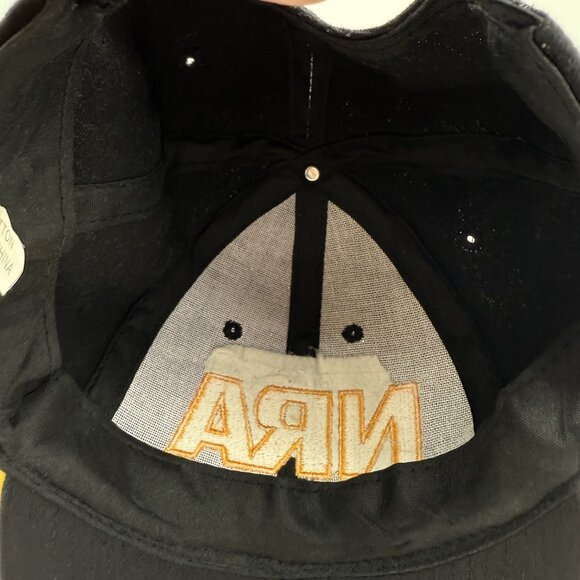 NRA Black / Gold Embroidered Strapback Cap – National Rifle Association Hat - Picture 10 of 11